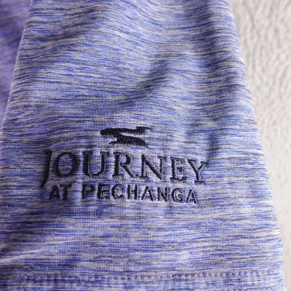 FootJoy Mens M ProDry Performance Golf Polo Blue Space Dye Journey Pechanga